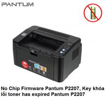 Phần Mềm Reset Pantum P2207, Key khóa lỗi toner has expired Pantum P2207
