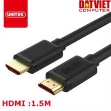 Dây Cáp HDMI 1.5m Unitek Y-C137 hỗ trợ 3D, 4K x 2K Chính hãng