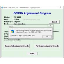 EPSON WF-2910, WF-2930, WF-2935, WF-2950, Epson XP-3200, XP-3205, XP-4200, XP-4205 Adjustment Progra...