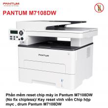 Phần mềm reset Pantum M7108DW - lỗi Toner Life End 3001