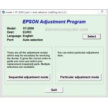 Epson ST-2000 Adjustment Program