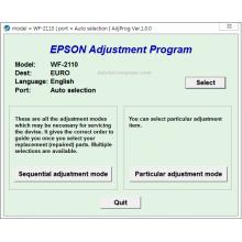 Reset Epson WorkForce WF-2110 Adjustment Program