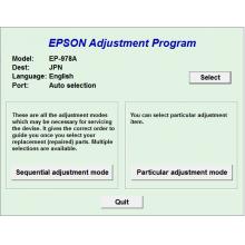 Reset Epson EP-978A3 Adjustment Program