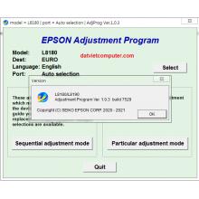 Reset Epson L8180, L8190 Adjustment Program