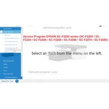 Service Program Support Tool EPSON SC-F2200 series Reset (SC-F2230, SC-F2240, SC-F2250, SC-F2260, SC...