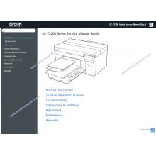 Service Manual for Epson SC-F2200 (F2230, SC-F2240, SC-F2250, SC-F2260, SC-F2270, SC-F2280)