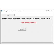 NVRAM Viewer Epson SureColor SC-S60600L, SC-S80600L series Ver.1.0.2 S80610L